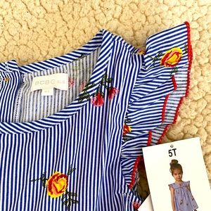 BCBGirls floral stripe blouse